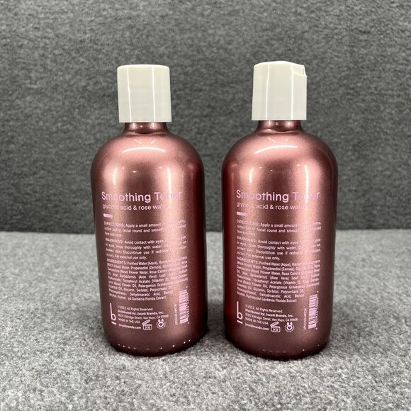 2x Base Beauty Toner Glycolic Acid & Rose Water Smoothing 8 fl oz - Picture 3 of 14